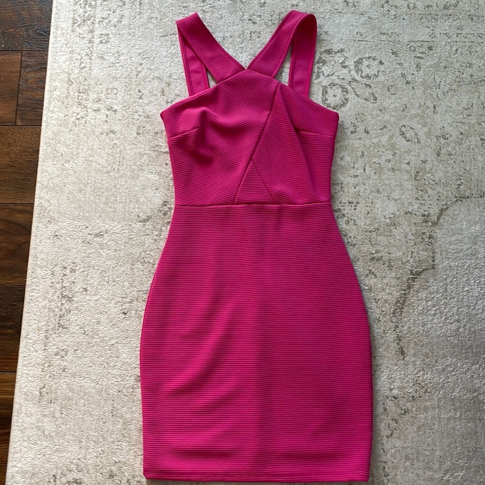 Lulus hot pink bodycon dress